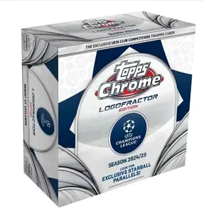 2024-25 Topps Chrome Logofractor UEFA Club Competitions Soccer Trading Cards LV