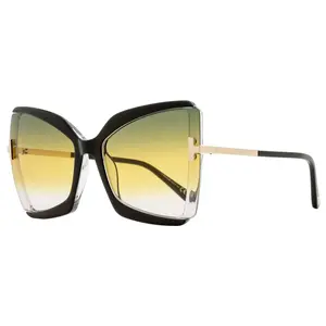 Tom Ford Gia Sunglasses TF766 03B Black/Gold 63mm FT0766