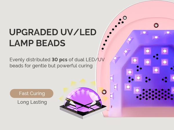MelodySusie UV LED Curing Nail Lamp, P-PLUS30G Rechargeable Cordless Nail Light for Gel Polish  for Salon & Home Use Nail Art, TikTokShopBlackFriday