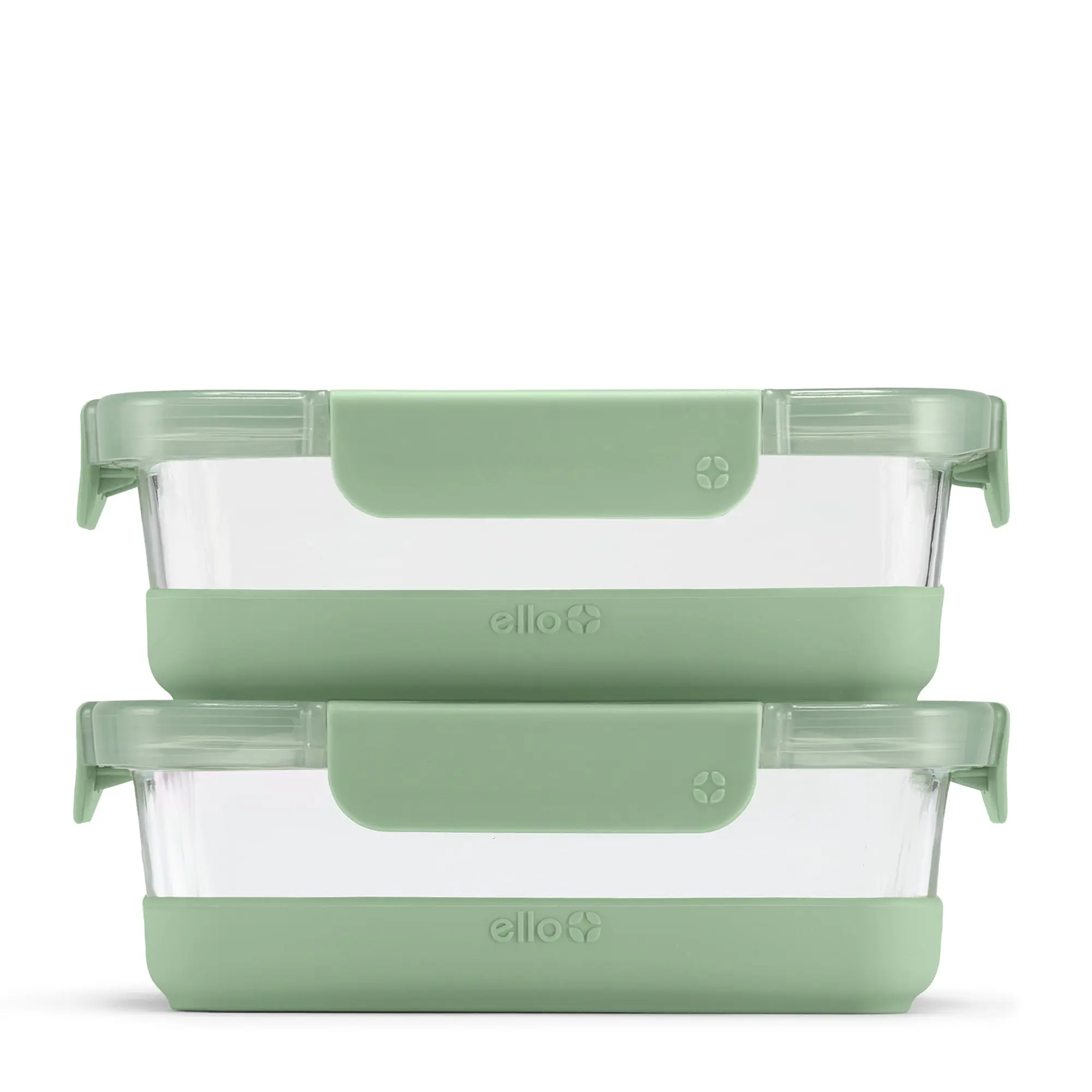 Ello Duraglass Refresh™ Meal Prep Containers, Set of 2 Ello Duraglass Refresh™ Meal Prep Containers, Set of 2