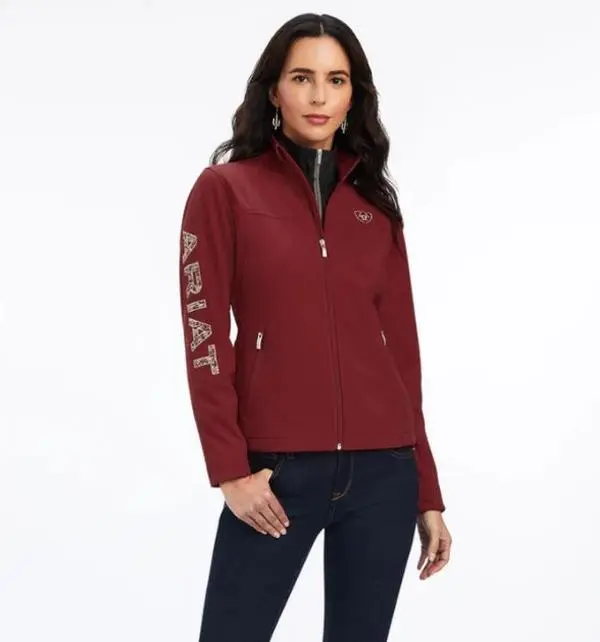 Ariat Women's Aparejo Team Softshell Jacket, Dark Red