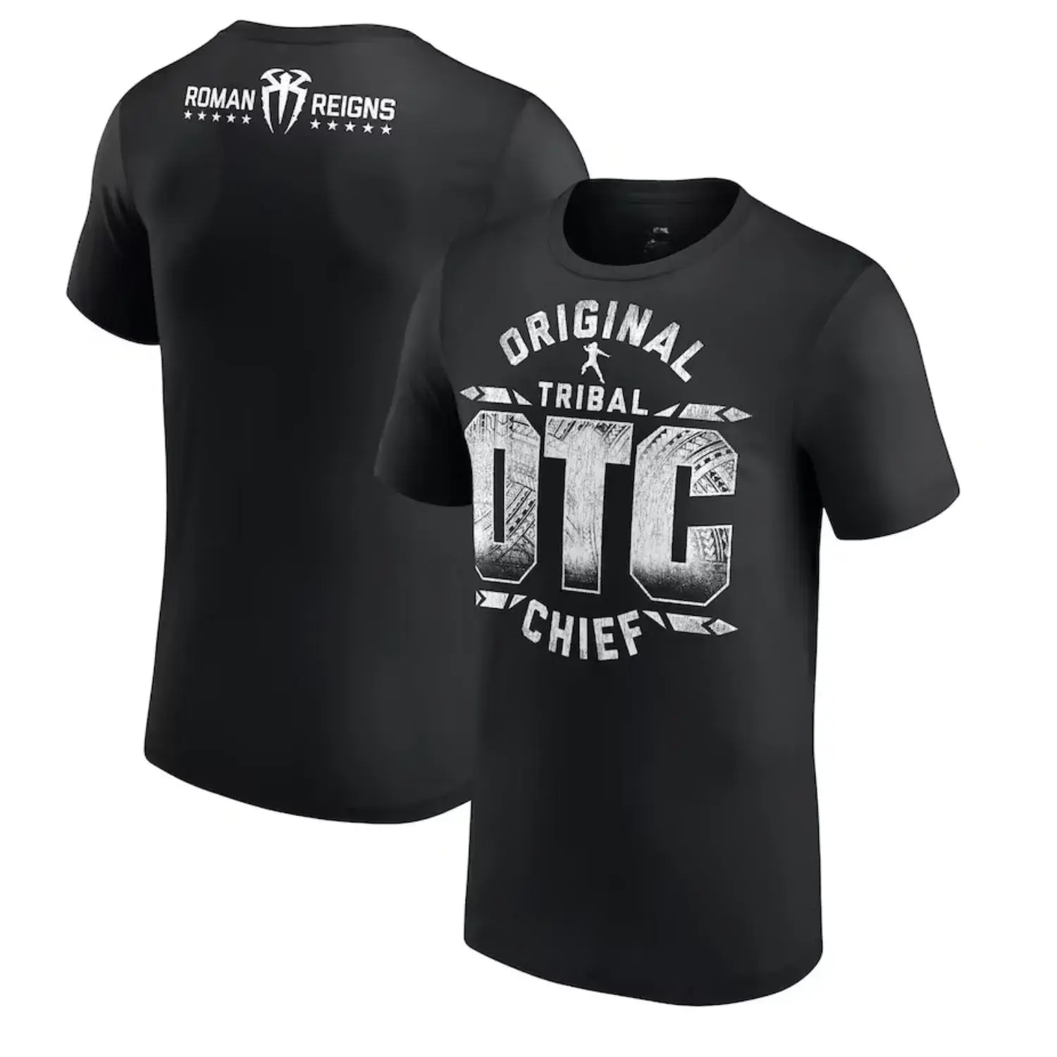 Men's Black Roman Reigns OTC 10-Star T-Shirt, Trendy Regular Workout T-Shirts Casual, Vintage, Unisex Graphic Tops for men Menswear Tshirt, Fashion Cotton, Full Sizes, For Men, For Women