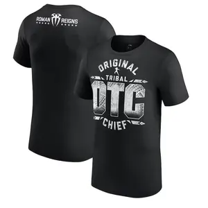 Men's Black Roman Reigns OTC 10-Star T-Shirt, Trendy Regular Workout T-Shirts Casual, Vintage, Unisex Graphic Tops for men Menswear Tshirt, Fashion Cotton, Full Sizes, For Men, For Women