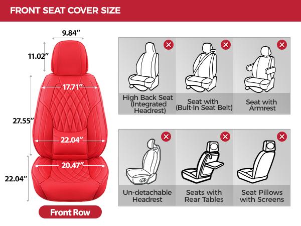 【FREESOO】Luxury Car Seat Covers Nappa Leatherette Waterproof Breathable Porous Foam Ergonomic Lumbar Support for Trucks SUVs Sedans | F35 【FREESOO】Luxury Car Seat Covers Nappa Leatherette Waterproof Breathable Porous Foam Ergonomic Lumbar Support for Trucks SUVs Sedans | F35