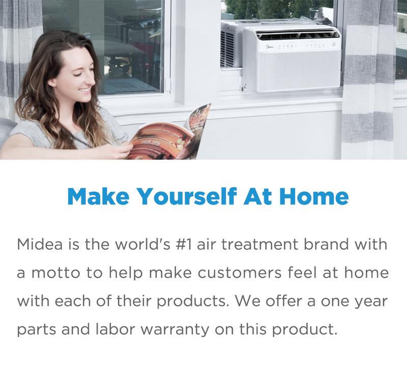 Midea 8K/10K/12K BTU U Shaped Smart Inverter New Window Air Conditioner,  2025 version, Cools up to 450 Sq. Ft.,Ultra Quiet with Open Window Flexibility, Works with Alexa/Google Assistant, 35% Energy Savings, Remote Control