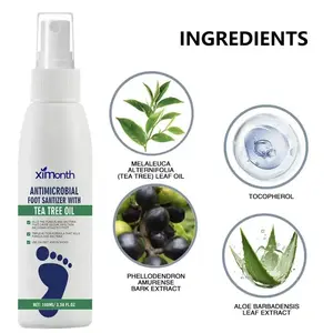 Tea Tree Oil Foot Spray | Advanced Foot & Nail Care Spray for Athlete's Foot, Cracked Heels, Nail Fungus & Dry Skin | Moisturizing Deodorant with Natural Tea Tree Oil | Foot Sanitizer for Itchy Skin, Ringworm & Jock Itch Oil Foot Spray with Comfort