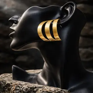 What’s The Scoop- Hoop Style Post  Earrings