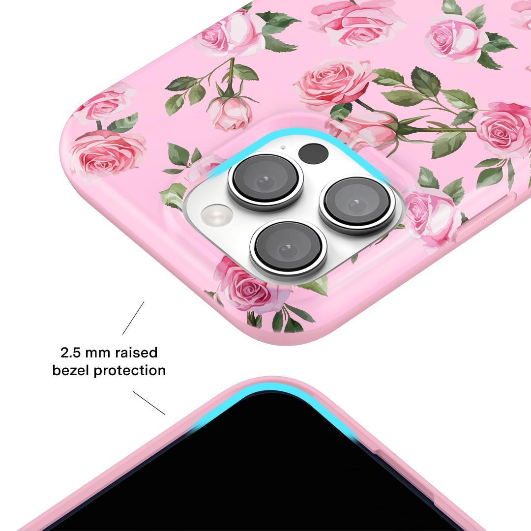 Velvet Caviar Baby Pink Roses iPhone Case - Cute, Trendy & Stylish Phone Cases for iPhone - Drop-tested Cases for iPhone with Shockproof Protection