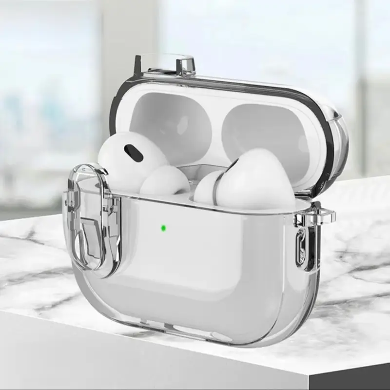 Transparent Protective Case with Detachable Ear Pads for Electronic Devices