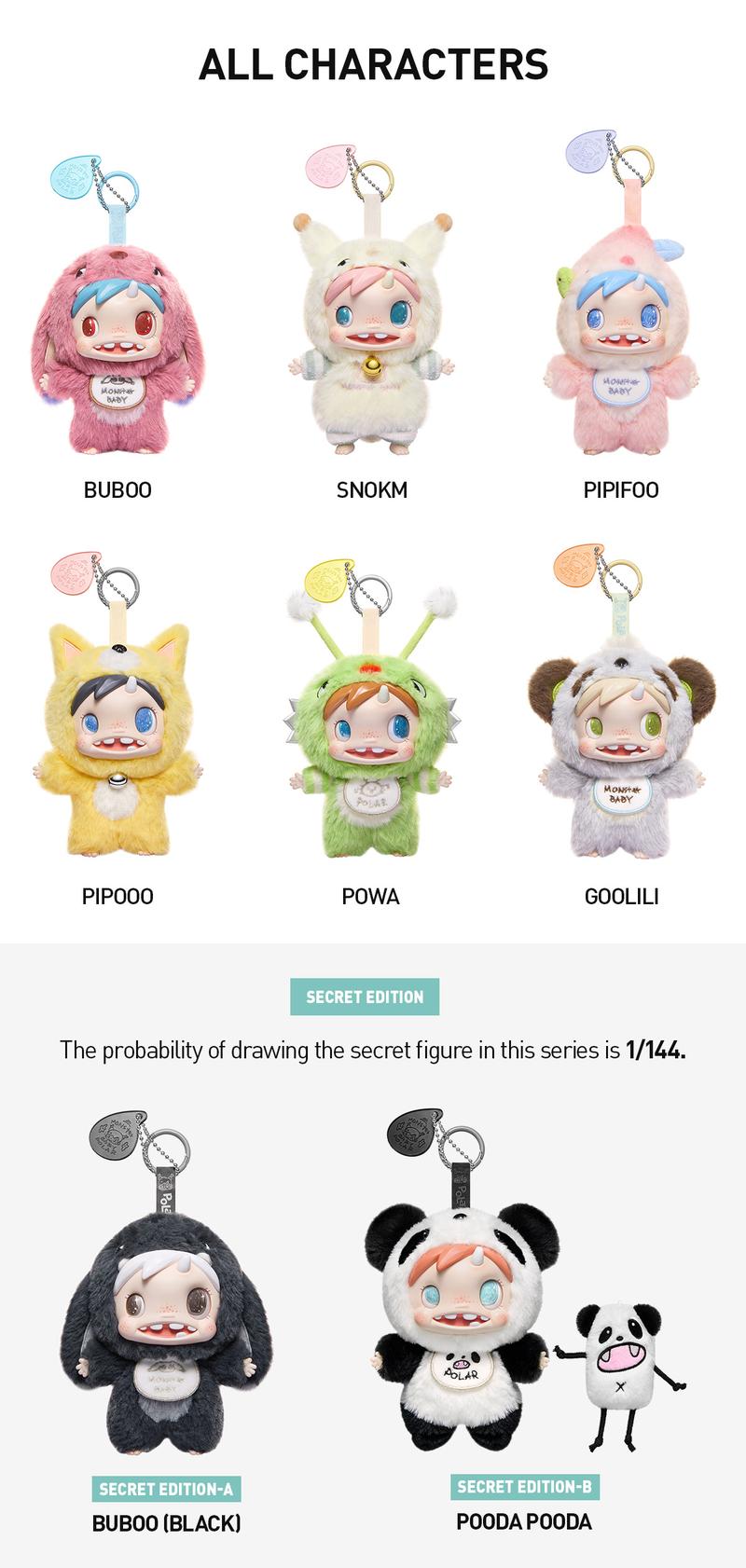 POP MART POLAR-Monster Baby Collection Series Plush Pendant Ver.1
