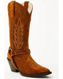 Midnight Rider Suede Western Boots - Snip Toe