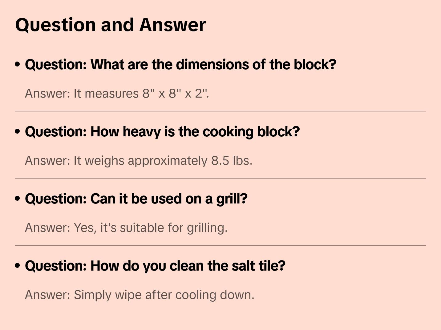 Himalayan Salt Cooking Block 8" x 8" x 2" ROUND