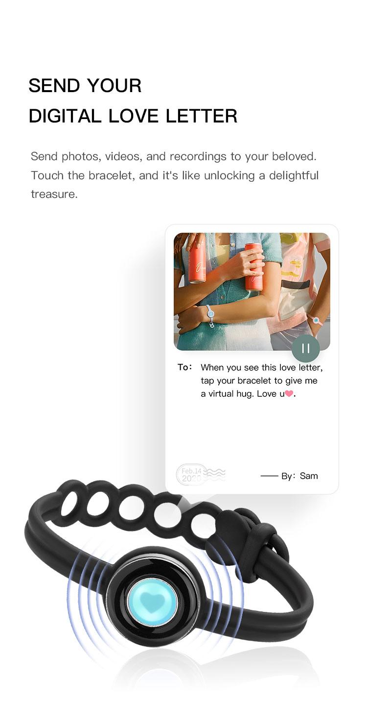 Totwoo Candy Original Long Distance Touch Bracelets Magic Smart Jewelry Functional Love Connect Gift For Boyfriend Girlfriend Family