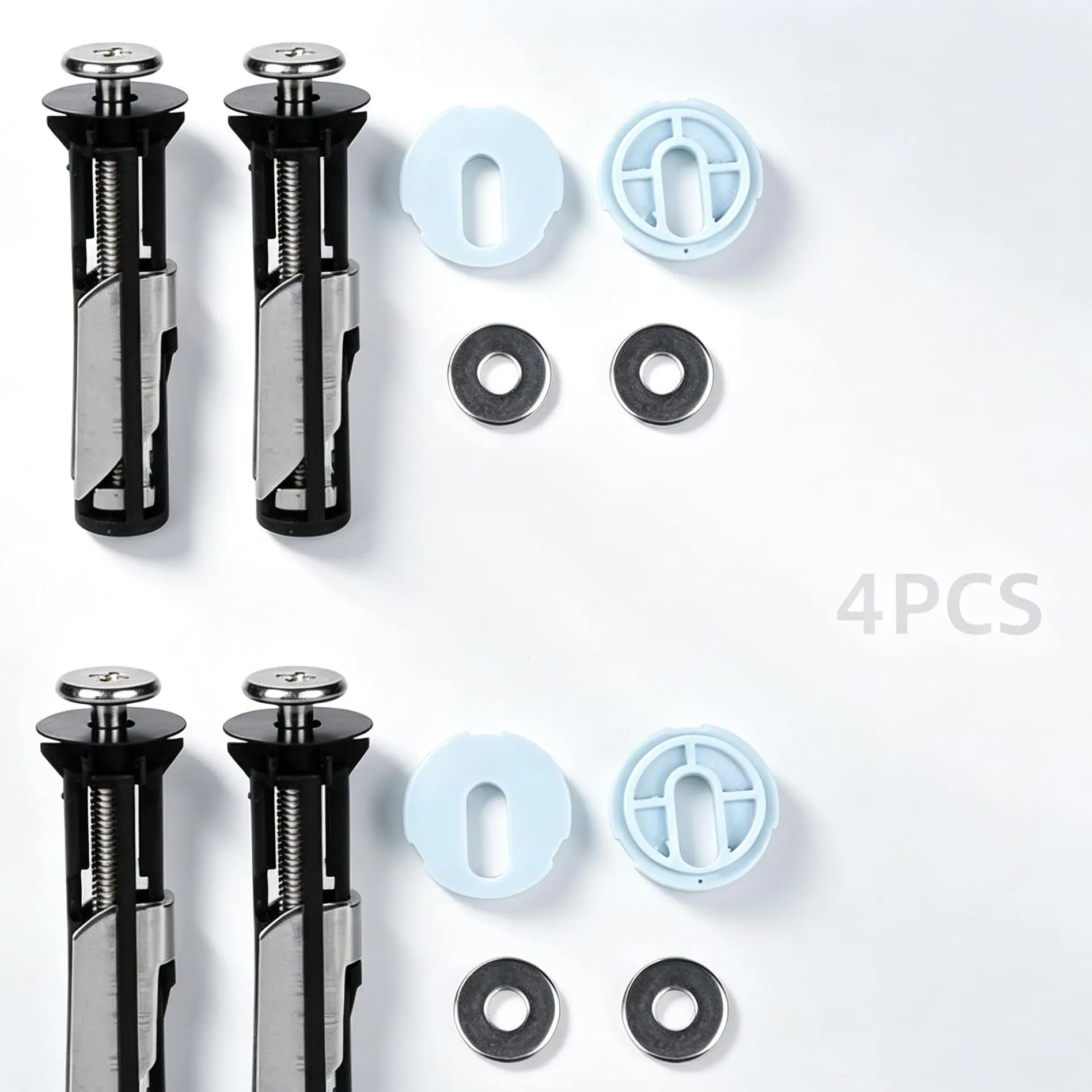 Easy-Install Toilet Seat Screws and Bolts Hardware Kit - Quick Release Universal Replacement Parts, Necessary Parts That Helps Address Common Household WC Lid Maintenance & Repair Problems