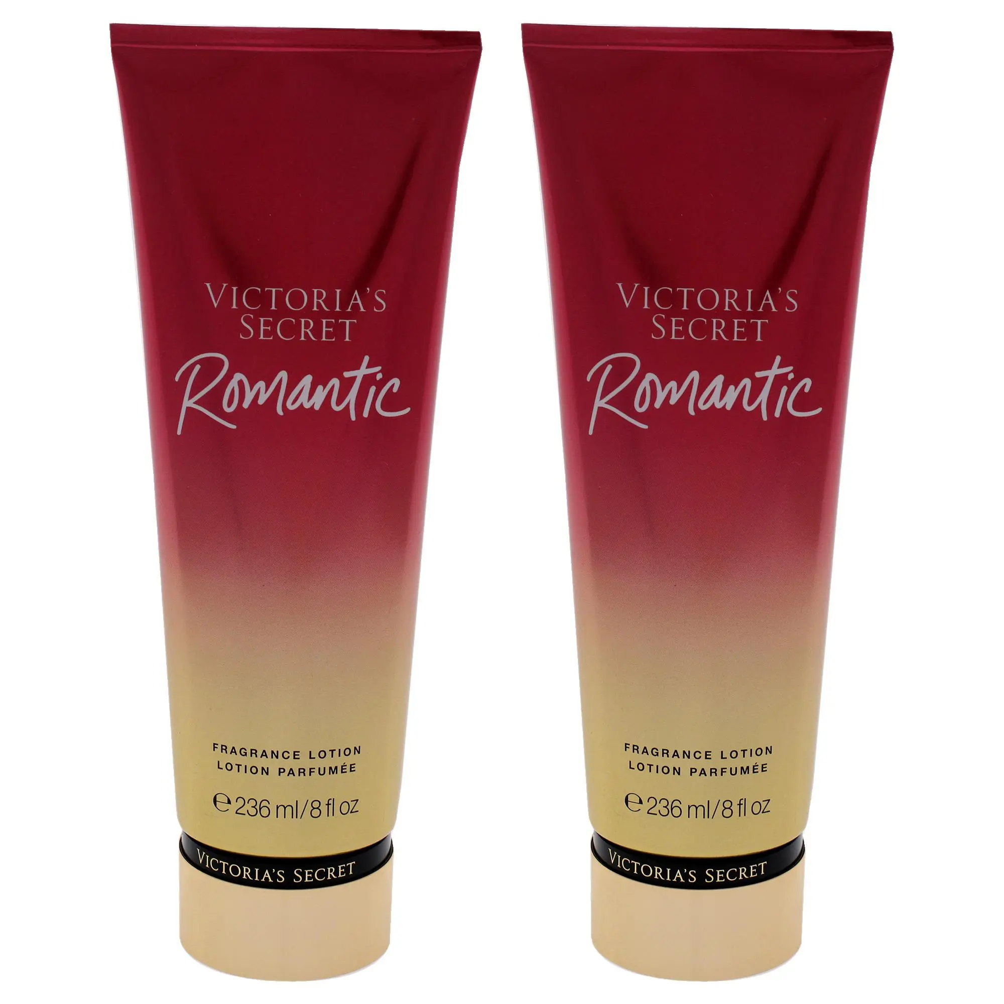 Romantic Fragrance Lotion by Victorias Secret for Women - 8 oz Body Lotion - Pack of 2