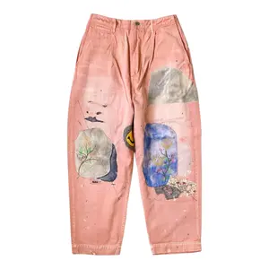 Kapital Katsuragi Appliqued Jeans Salmon Multi