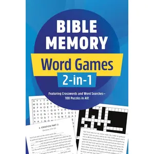 Bible Memory Word Games 2-In-1: Featuring Crosswords and Word Searches