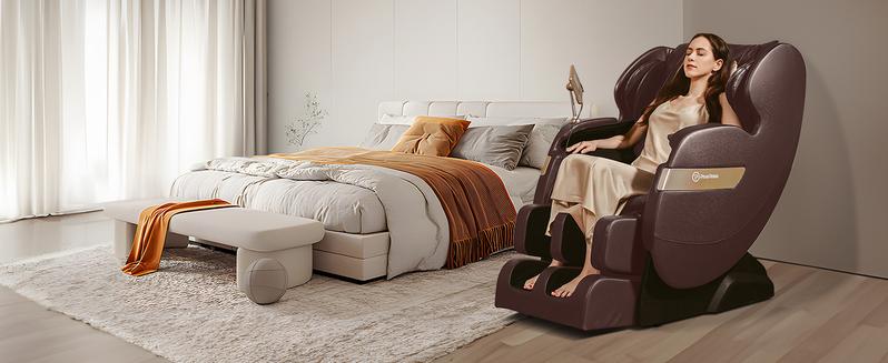 Real Relax 2024 massage chair of Dual-core S Track,heating function support Bluetooth APP control full body zero gravity comfort massage recliner