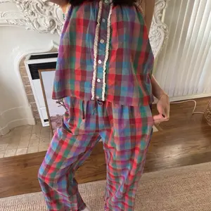 Poppy Plaid Top