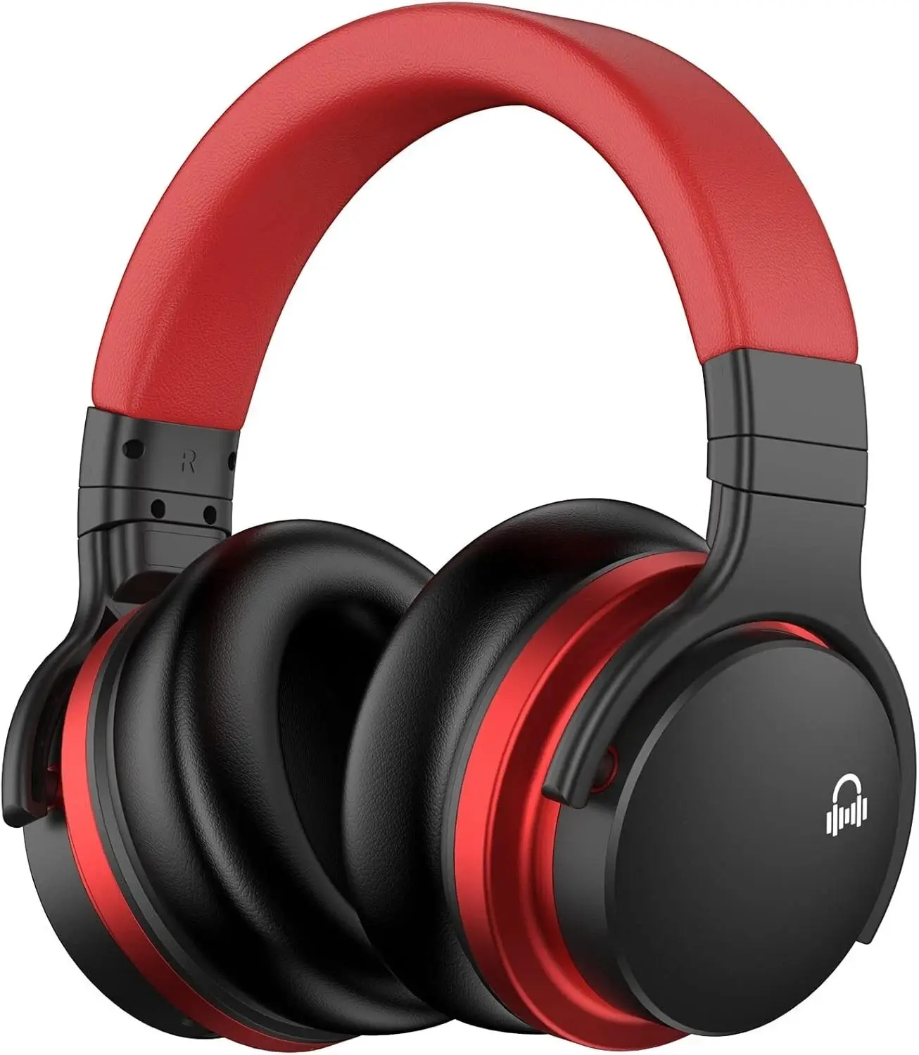 MOVSSOU E7 Over-Ear Portable Wireless Headphones with ENC Noise Cancelling, Deep Bass Stereo, 30-Hour Battery Life, Stable Bluetooth Connection, Voice Control, 3.5mm Jack, Included Bag, Ideal for Travelers