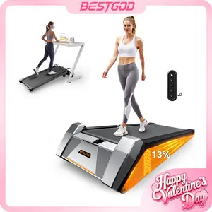 【HappyValentine's Day】BestGod Treadmills Home with 13% Auto Incline, Smart Treadmill, 330 lbs Capacity, Shock-Absorbing Quiet Walking Pad, Exercise Equipment with Remote Control, with LED Display, H6