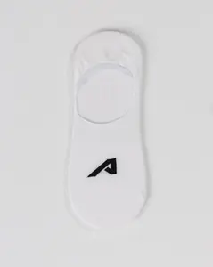 No Show "A" Sock 3pk - White