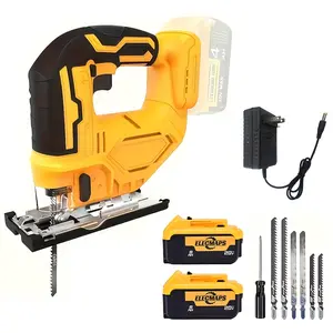 ELECMAPS Brushless Jig Saw, Cordless Jigsaw Tool For Dewalt 20V Max Battery, Battery And Charger Optional For Straight/Curve/Bevel/Circle Cutting, 0°-45° Bevel Cuts, Durable Construction, Sleek Tool Design, Perfect Gift For Men & Fathers,Construction Work