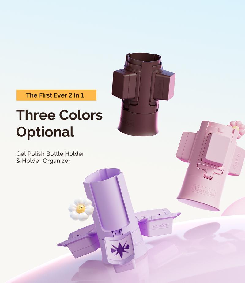 MelodySusie GelCarousel Rotatable Nail Art DIY Station - Compact & Portable for Easy Application - Ideal for Beginners & Professionals - Smooth & Precise Nail Art & Manicure Tool