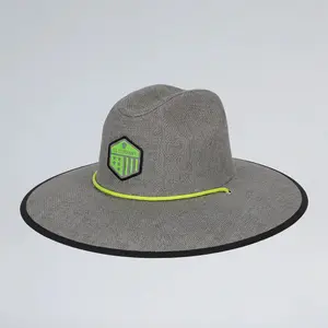 Soul of Adventure Grey Split Dye Straw Hat for Sun Protection and Outdoor Use