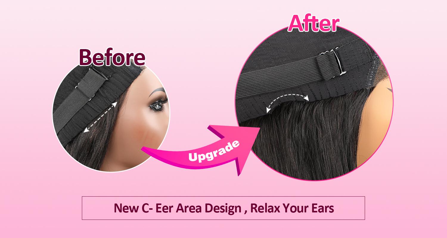 Reshine 4/27 Highlight Water Wave Wear Go Glueless Human Hair Wig Curly Hair Pre-cut HD Lace Closure Wigs 180% Density