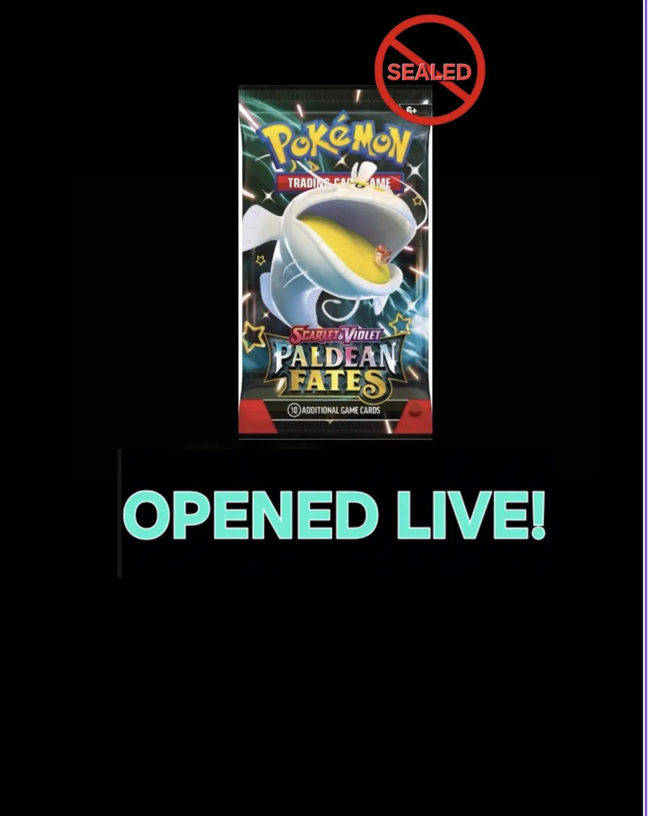5 Paldean Fates Booster packs — Pokemon TCG