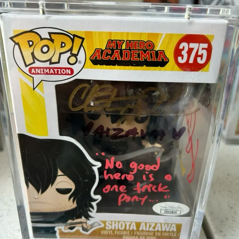 Shota aizawa 375 dual signed by junichi suwabe and christopher wehkamp