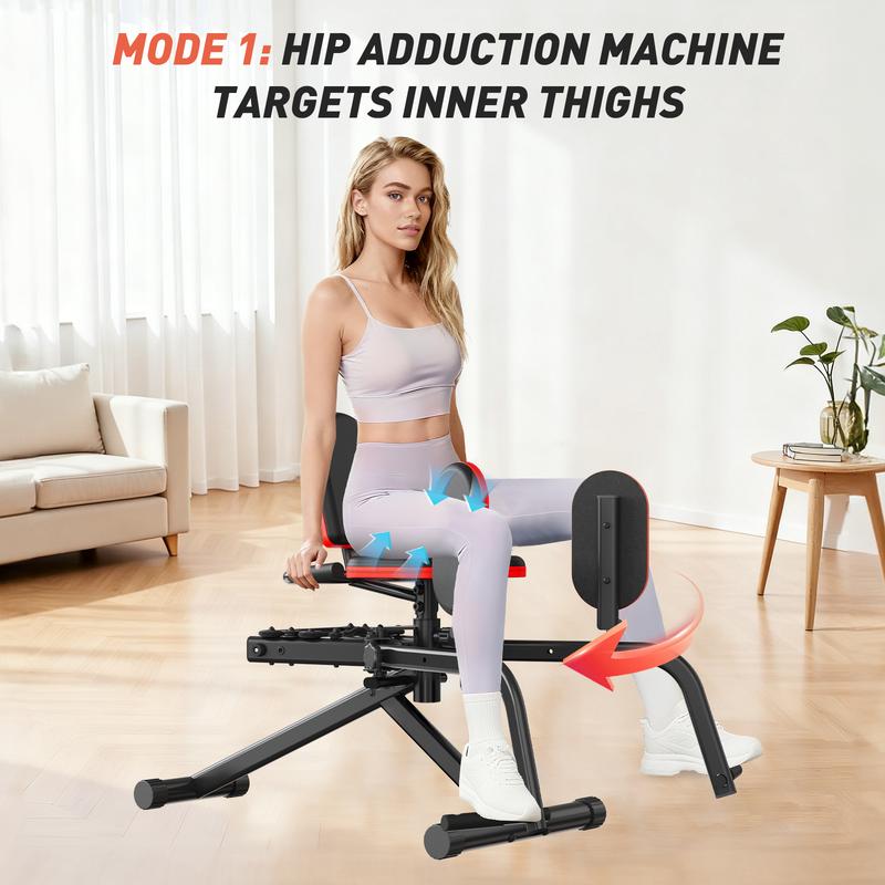 HXD-ERGO Hip Adduction Abduction Machine for Home Gym Workout Equipment -Inner and Outer Glute Adjustable Resistance Trainersuitable for Men and Women