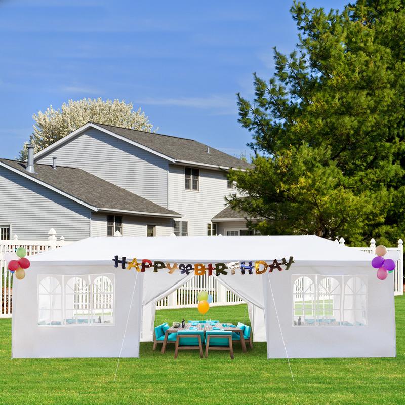 Outdoor Canopy 10 x 10/20/30ft, Party Tents with 0/5/7/8 Removable Sidewalls, Gazebo Shelter for Parties, Outside Waterproof Wedding Canopies Outdoor Canopy 10 x 10/20/30ft, Party Tents with 0/5/7/8 Removable Sidewalls, Gazebo Shelter for Parties, Outside Waterproof Wedding Canopies