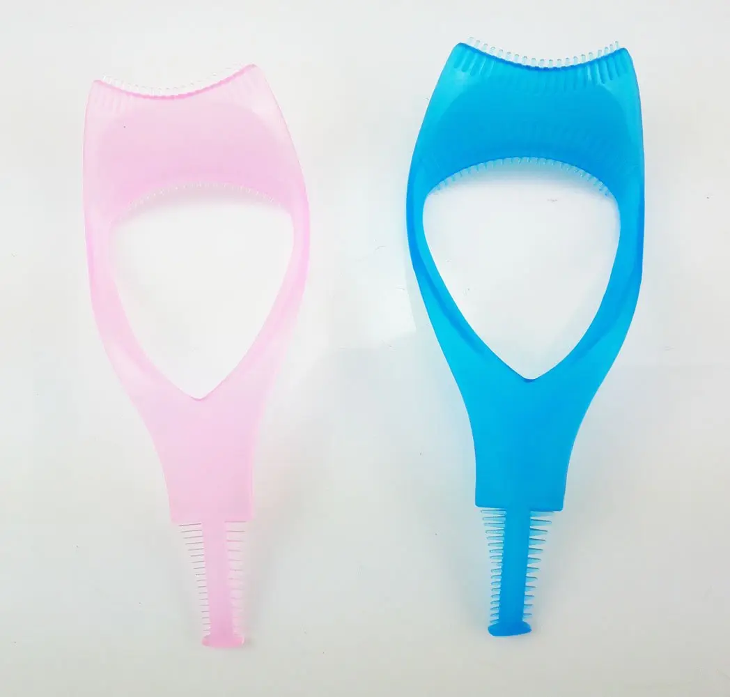 2pcs 3 in 1 Makeup Eyelash Tool Upper Lower Lash Mascara Applicator Guide Eyelash Comb Cosmetic Tool
