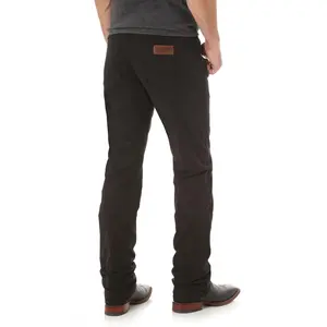 Wrangler Men's Retro Slim Straight Black Pants