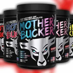 BUCKED UP MOTHER BUCKER PRE-WORKOUT The Mother of All Pre-Workouts 400mg Caffeine High-Stimulant Nootropic Pump Focus Energy Endurance Strength 20 Servings