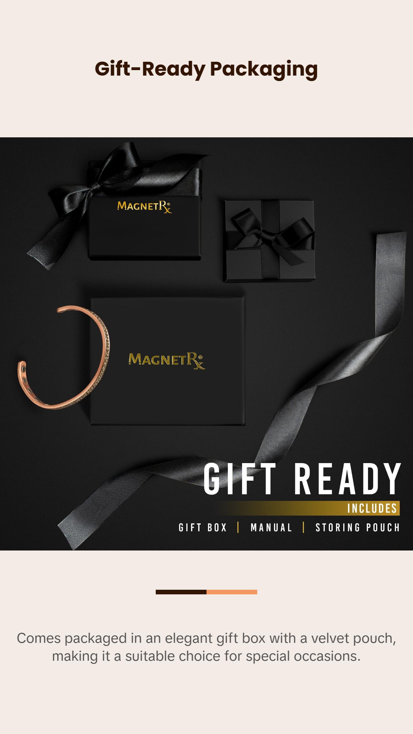 MagnetRX Inlay Copper Wire Magnetic Bracelet Bangle For Women