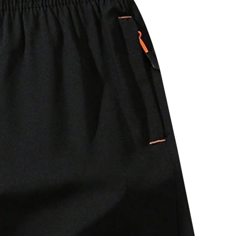 Men's 4-Pack Zipper Pocket Casual Shorts - Lightweight Breathable Design, Elastic Waistband. Assorted Colors for Versatile Styling, Perfect for Summer Daily Leisure, Streetwear Looks & Sports Activities