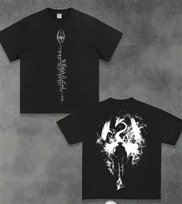 The Elder Scrolls V: Skyrim v9 Vintage Washed Tee Unisex Cotton T-shirt for Game Fans, Graphic Tees, Tops graphic t-shirts |   Gamer Streetwear, Retro Gaming Shirt, TikTok Trend, USA Trend, Vintage Wash Tee, Skyrim Merch, Gift for Gamers