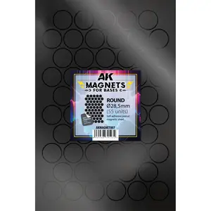 AK Interactive Round Magnetic Bases (28.5mm)