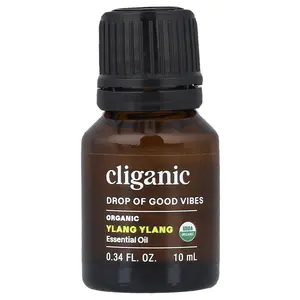 Cliganic Drop of Good Vibes™, Organic Essential Oil, Ylang Ylang, 0.34 fl oz (10 ml)
