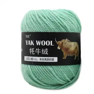Soft Yak Wool Yarn 100g/0.22lb Hand Knitting Yarn DIY Crochet Yarn Weaving Yarn for DIY Bag Scarf Socks Coat Gloves Blanket Cushion Crocheting Projects Knitting Materials
