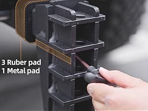 LOCAME Adjustable Trailer Hitch, Fits 2-Inch Receiver, 6-8Inch Drop/Rise Drop Hitch, 25,000 LBS GTW-Tow Hitch for Heavy Duty Truck, Solid Ball Mount, LC0076