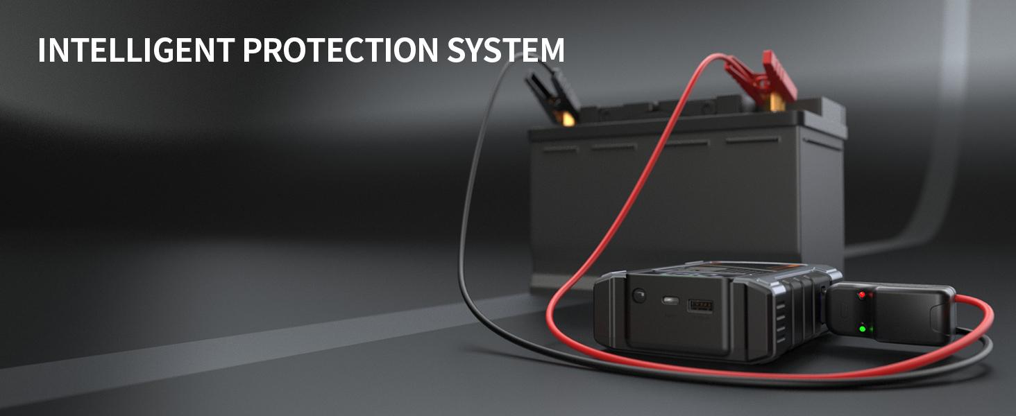 Geeneu Portable Car Jump Starter W100 12000mAh with Air Compressor (8.0L Gas & 6.5L Diesel) 150 PSI Tire Inflator, LED Light, 12V Car Battery Jump Power Autos Automotive Vehicle Carjack Tool Kit