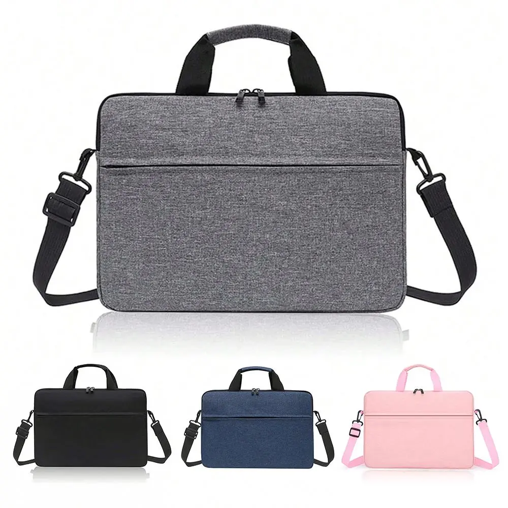 Solid Color Laptop Bag, Work Laptop Bag, Laptop Travel Bag, Portable Lightweight Laptop Case with Shoulder Strap, Water-resistant Carrying Case, Laptop Accessory for Samsung HUAWEI, Lightweight Computer Bag, Laptop Shoulder Handbag