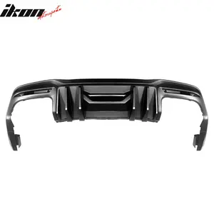 Rear Diffuser for Ford Mustang 2024-2026 Competition Style Matte Black PP