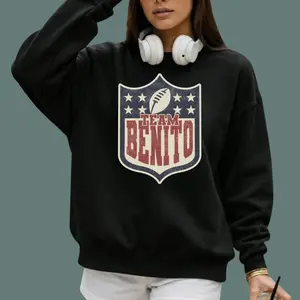 Benito Bowl Sweatshirt, Benito Bunny Football Sweatshirt, Bad Benito Sweatshirt, Puerto Rico Flag 2026 Sweatshirt, Football Gifts, Gift For Fan 1