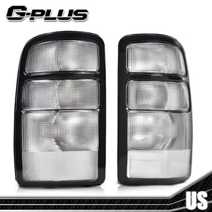 Pair Clear Tail Lights Fit For 00-06 Chevy Suburban Tahoe GMC Yukon Left & Right