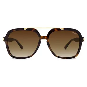 SOJOS Big Trendy Polarized Aviator Sunglasses for Women Men, 80s 90s Retro Square Aviators Sun Glasses